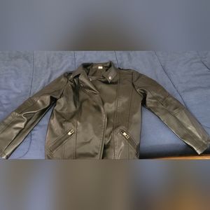 Boys Imitation Leather Jacket